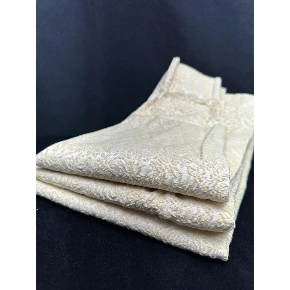 Vtg Fashion Manor JCP Pinch Pleat Panels (3) Beige GrannyCore Grandma 25